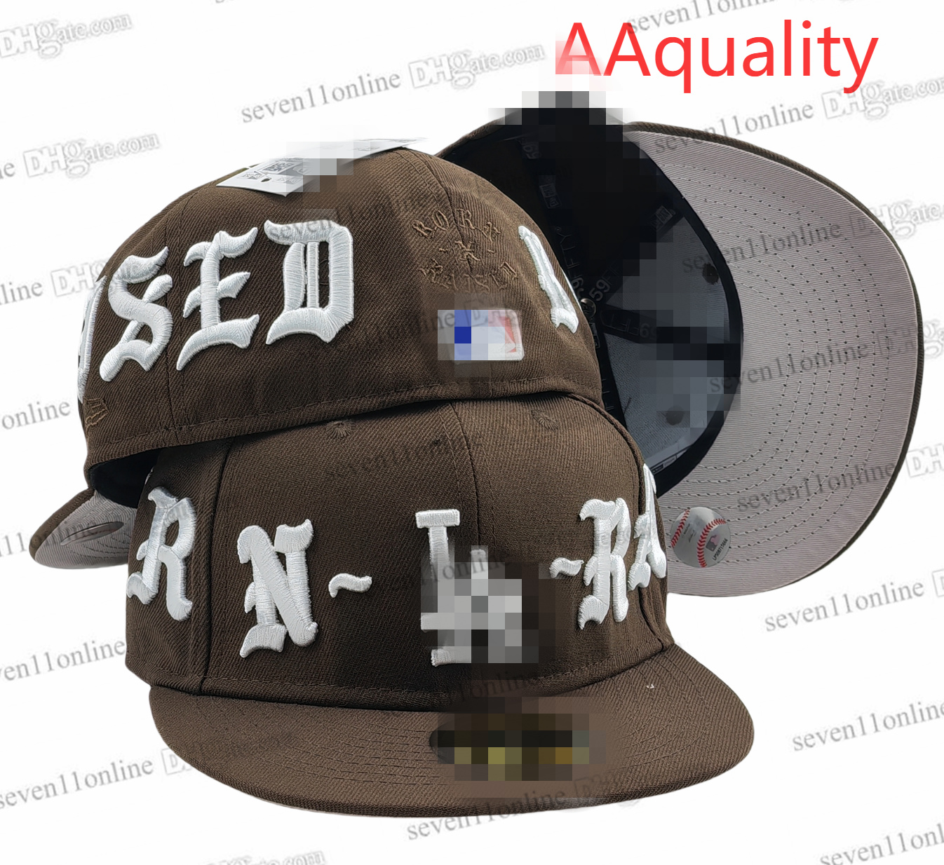 2025 Men's Baseball Fitted Hats Los Angeles" Funny Cute angel stitched Full Closed Caps Sport Designer Team Cap Patched Brown Snapback trucker Hats High Quality Ap25-5