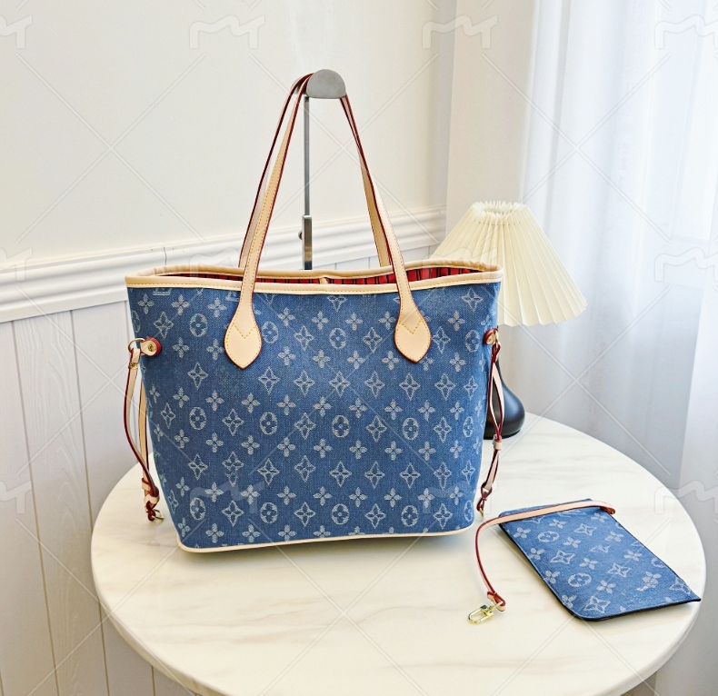 denim Luxury demin purse jean shoulder designers woman crossbody bag blue purses vintage handbags designer for women tote bags A1863