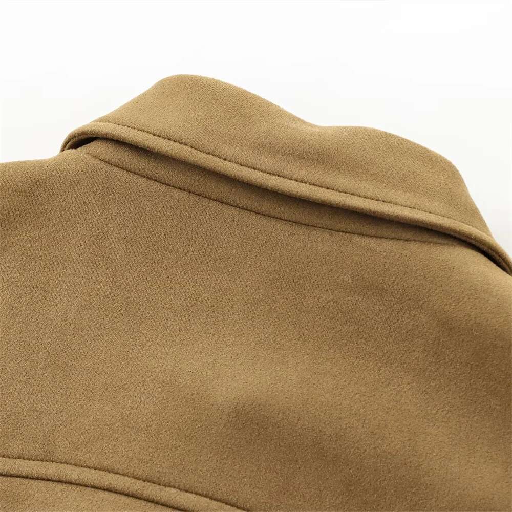 Designer Clothes Pb&Za Autumn New Product Casual Women's Fashion Versatile Single Breasted Loose Collar Short Jacket