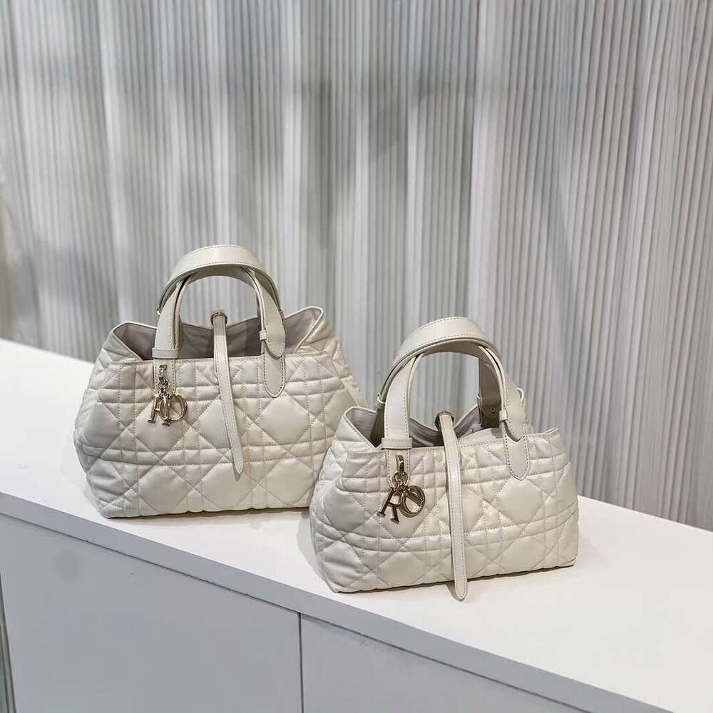 New D Home Daifei Tote High end Lingge Handbag Leather Women's Single Shoulder Large Capacity Bag