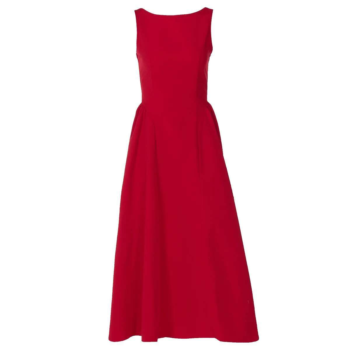 Suninheart 2025 Elegant And Beautiful Women's Red Sleeveless New Year Party Dresses Sexy Casual Birthday Dress