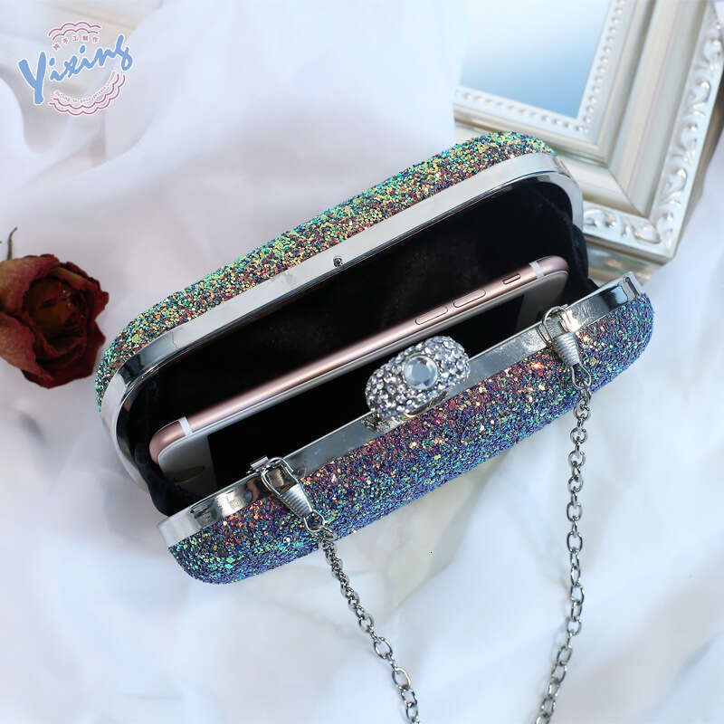 Dinner Bag Fantasy Sequin Celebrity Party Girl Bag Set With Dinner Bag KQ
