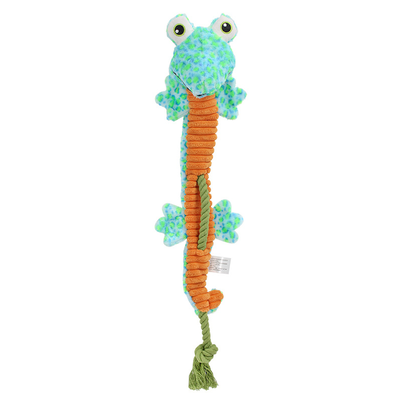 Dog Tug Toys, No Stuffed Animal Dog Chew Toy, Cute Puppy Squeaky Dogs Plush Toys with Crinkle Paper for Small, Medium, Large Breed Dog Supplies E43