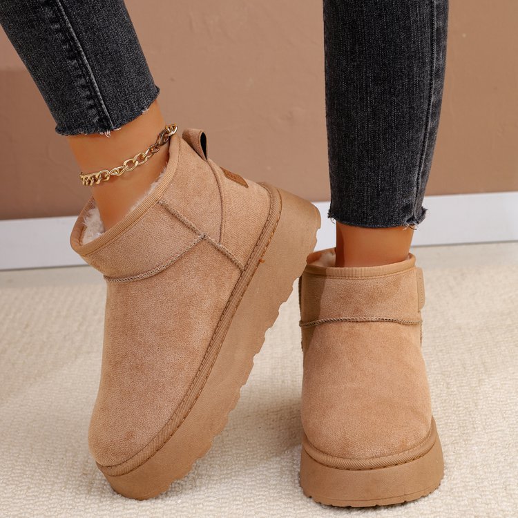 Free Shipping Designer Casual Shoes Winter new high top thick soled big toe snow boots with plush warm shoes Practical