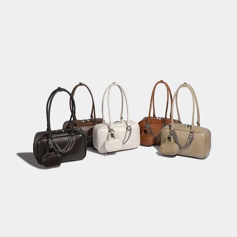 Designer Bag 2025 High-Quality Women's Niche Vintage Chain Underarm 2024 New Commuter Handbag Mother-Child Crossbody Bag Luxury Bag