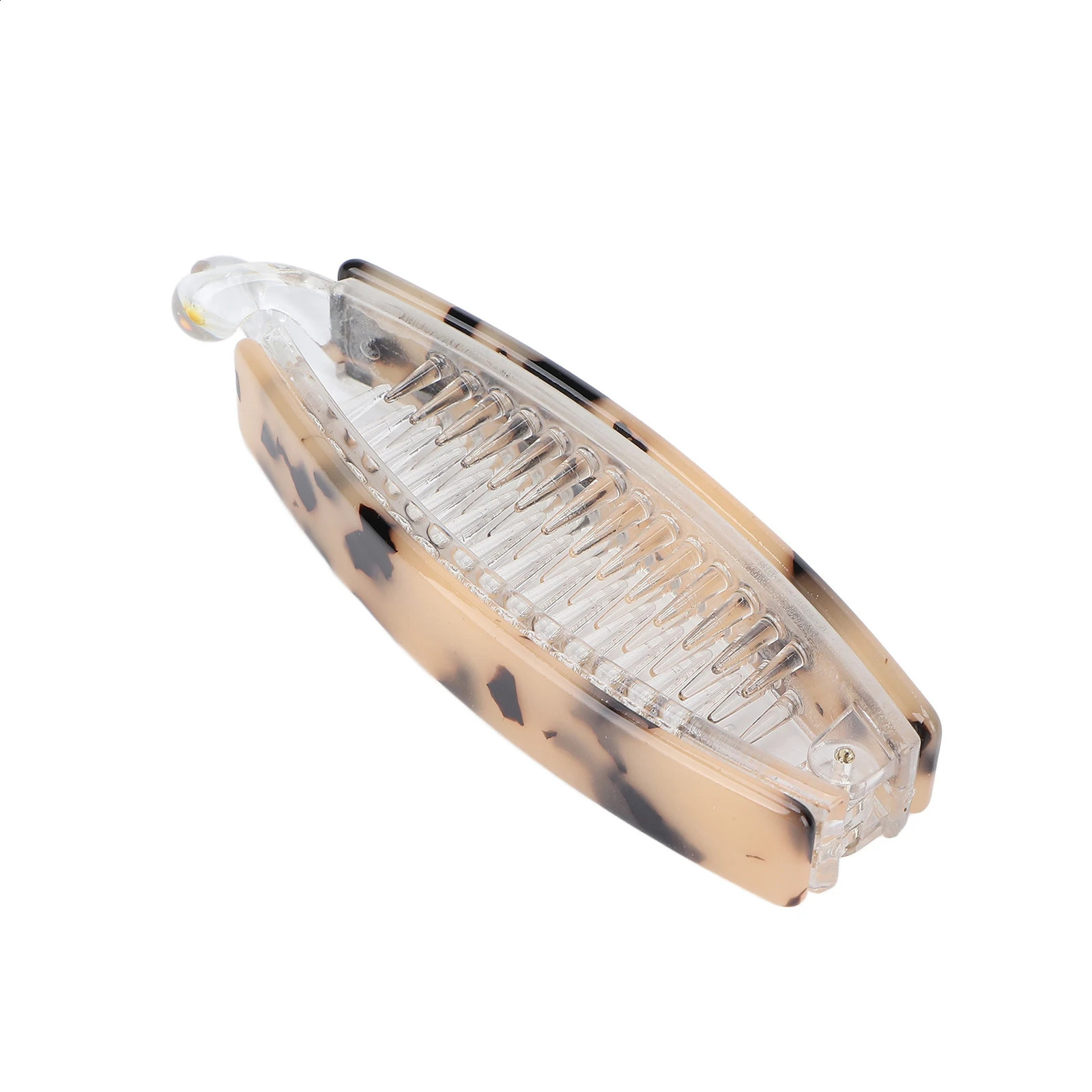 Hair Claw Banana Barrettes Hair Nonslip Clip Fashion Long Hair Styling Accessories for Girls WomenBeige Tortoiseshell 250417