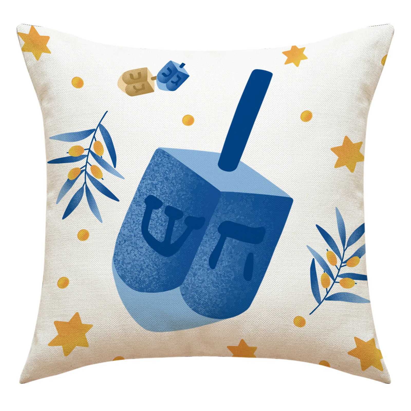 Candlelight Festival Pattern throw pillow cover with short plush print living room sofa decoration cushion cover pillow covers G251124