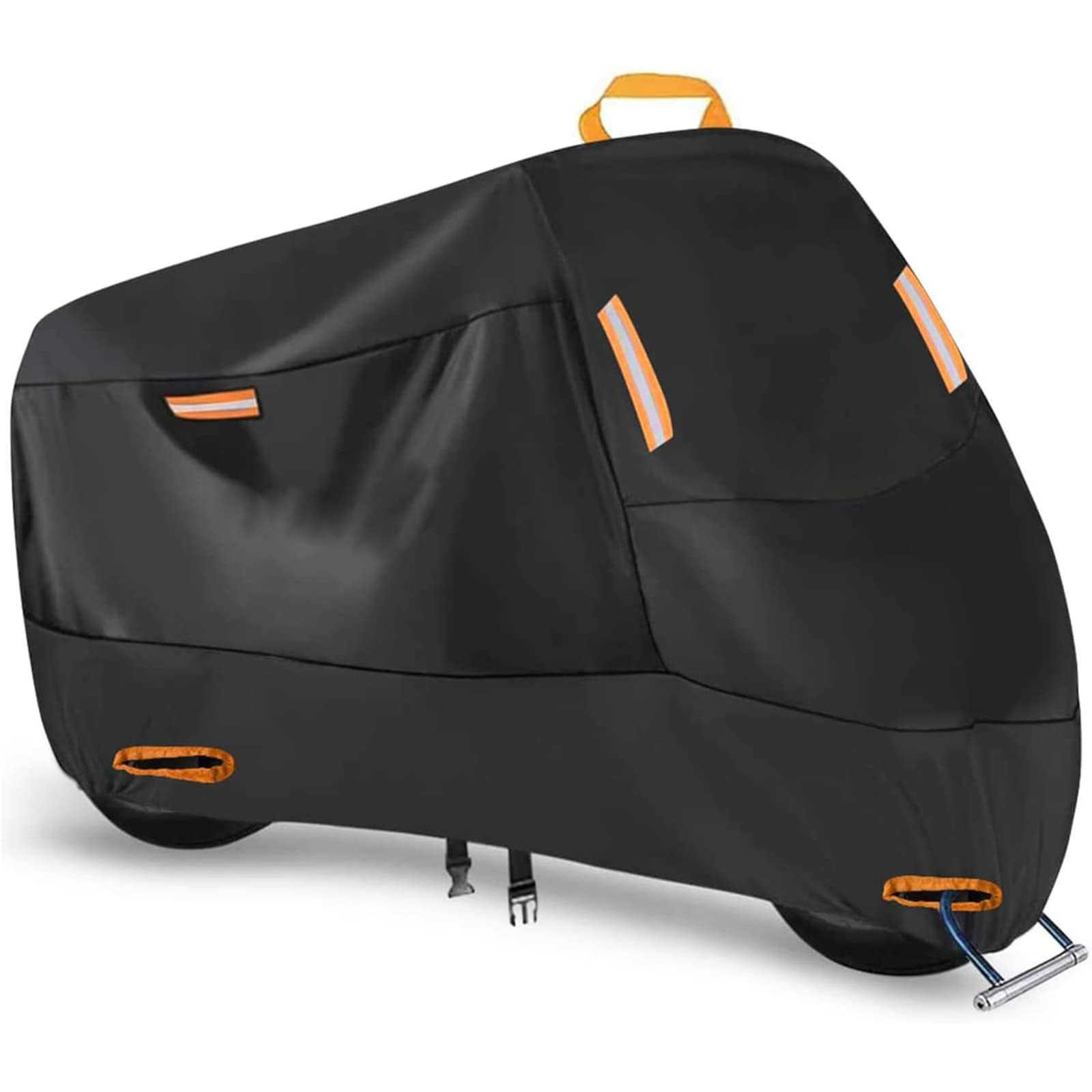 Motorcycle cover, rain and sun protection 210D, thickened Oxford cloth dust cover, built-in anti-theft buckle, motorcycle cover cover S25424