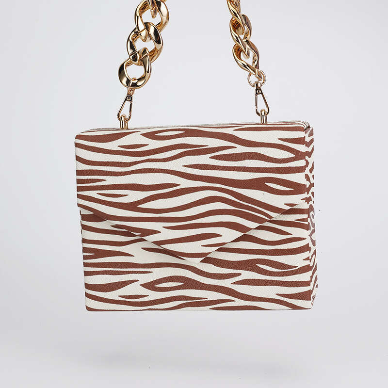 Dinner Bag New Zebra Pattern Evening Party Underarm PU Fashion Versatile Women S Handheld One Shoulder Oblique Cross Chain Bag For Women KQ