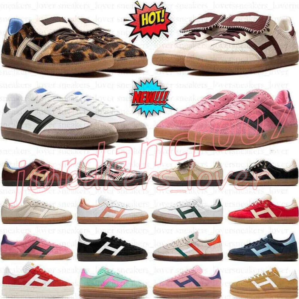 Sambaa Originals Bold Platform Leopard Print Shoes Vegan Sneakers Shoe Black Sliver White Gum Mint Suede Men Women Sneaker