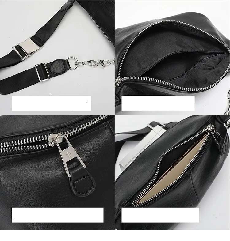 Designer Bag Female Chest Bag Chain Crossbody Bags For Women New Shoulder Bags Small PU Leather Ladies Waist Pack Breast Phone Wallet