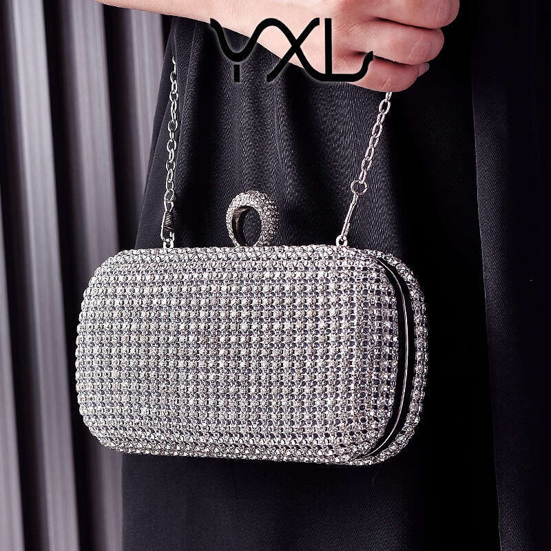 Dinner Bag Yixinglong Silver Diamond Party Noble Shining Banquet Women S Package KQ
