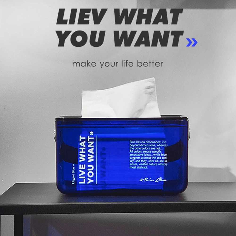 Modern Acrylic Tissue Box Transparent Fashion Napkin Holder Home Decoration Living Room Desk Decor Accessories Decorative BoxM251124