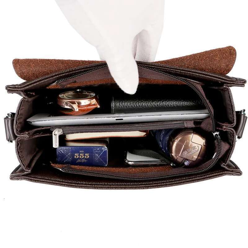 New Arrival Business Men Messenger Bags Vintage Leather Crossbody Shoulder Bag For Male Brand Casual Man Handbags Fashion Bags