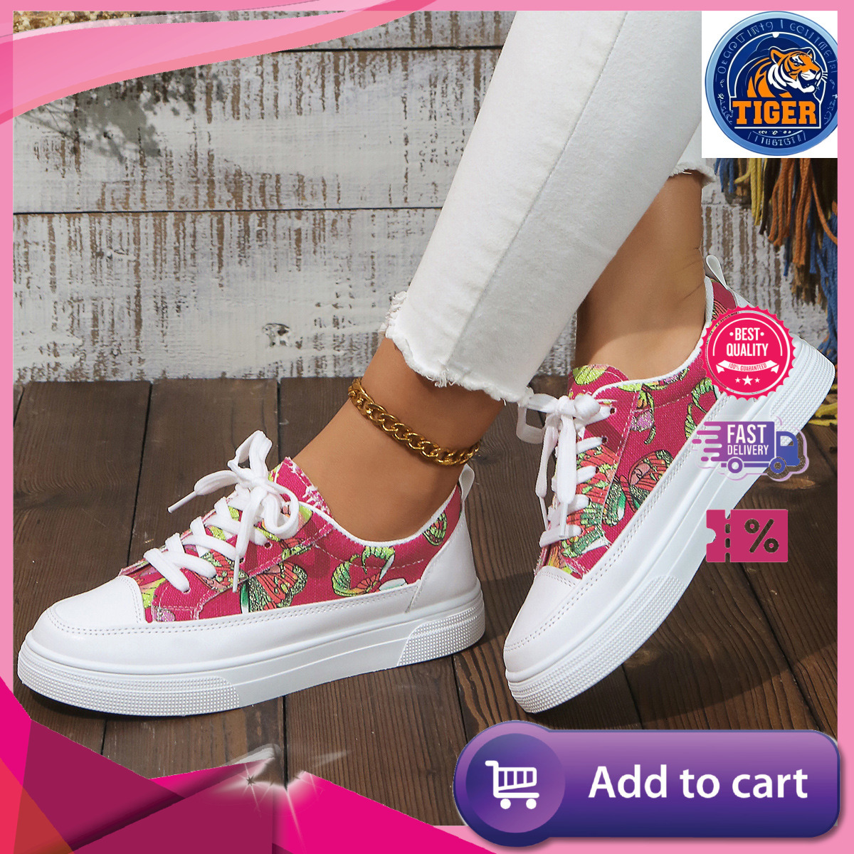 Ddmytiger Large-sized flat graffiti sports shoes for women, 2024 new casual canvas shoes, lightweight sneakers