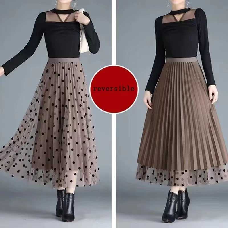 Elegant mid length full matching high waist weight loss plush flower net long high waist skiing women autumn spring high waist M250424