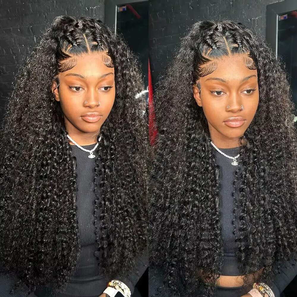 Hd X Human Hair Curly Wig For Women Inch Brazilian Pre Plucked X Deep Water Wave Lace Frontal Wigs Tote Bag Tote Bag