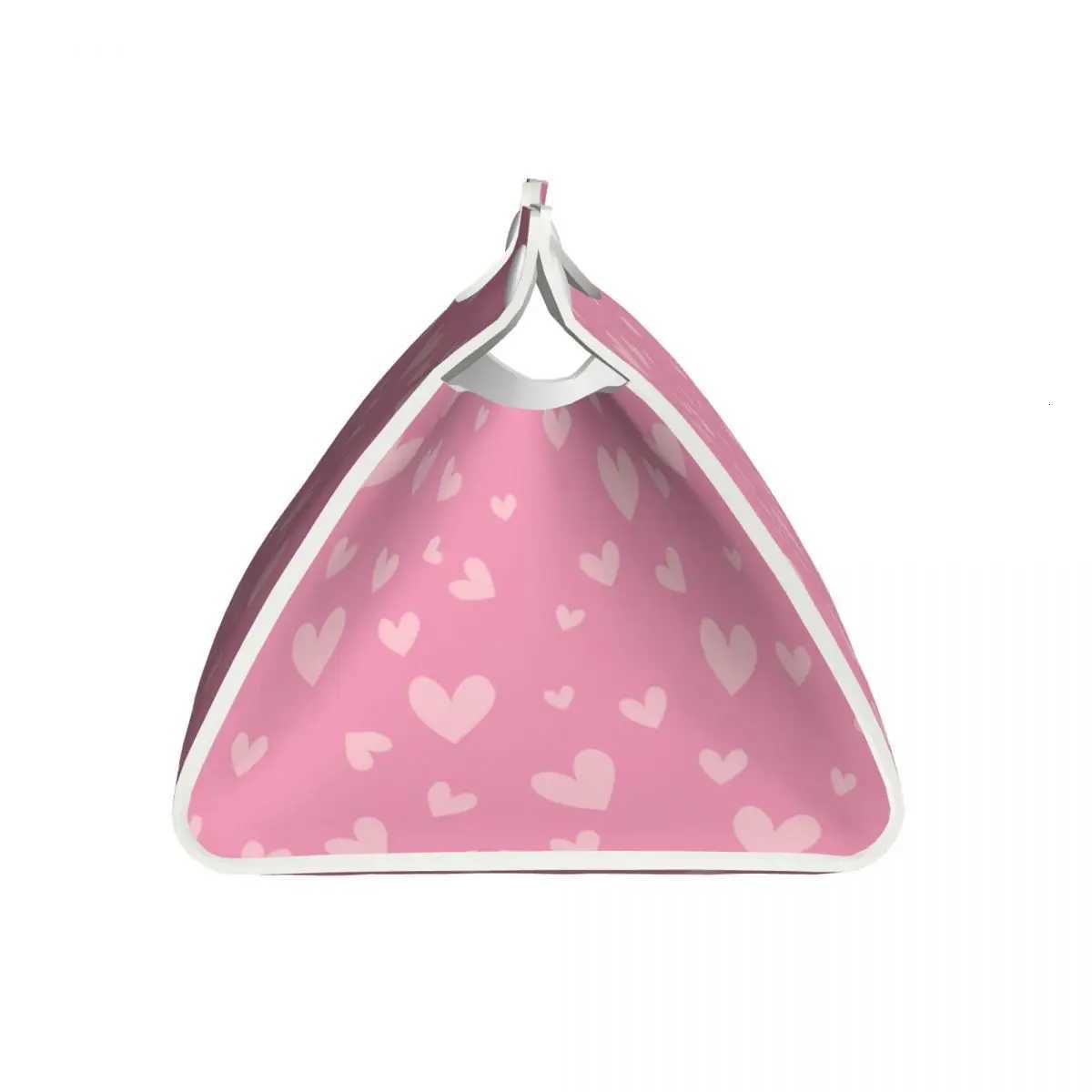 Custom Pink Hearts Pattern Tissue Box Holder Rectangular PU Leather Facial Tissue Box Cover for Car OfficeM251124