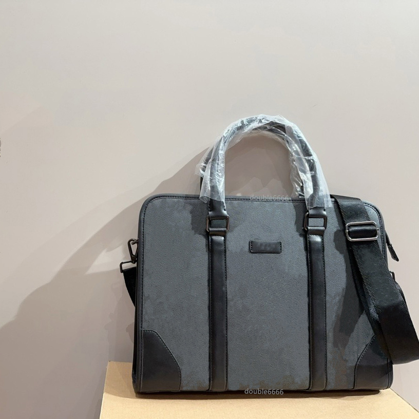 Classic Business Handbag Men's briefcase Designer Shoulder Case Handbag Brown Print Messenger Bag Large capacity laptop bag Crossbody bag work bag