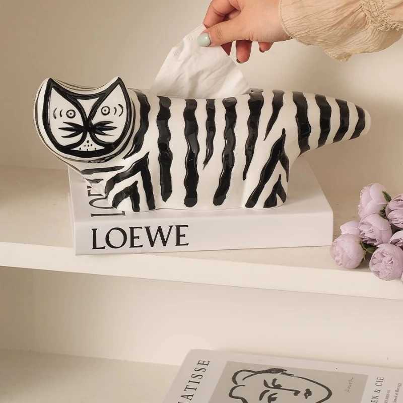 Ornament Napkin Tissue Boxes Coffee Disposable Restaurant Cute Tissue Boxes Bathroom Ceramic Home Storage Carta Assorbente MHZJHM251124