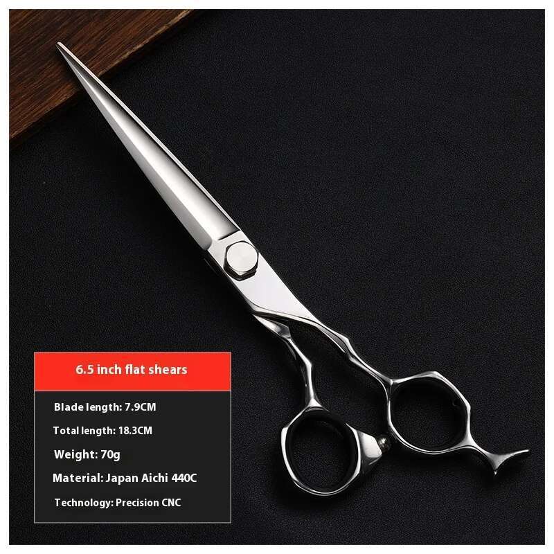 Professional Salon Haircut Scissors Premium Japanese 440C Steel 6.0/6.5/7.0 Inch Flat Tooth Deer Antler Handle Stylists
