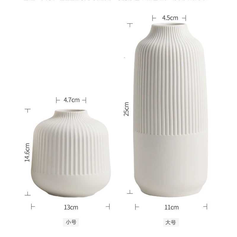 Ceramic Vase Decoration Living Room Flower Arrangement Decoration Light Luxury High-end Flower Arrangement Handicraft Decoration C251124