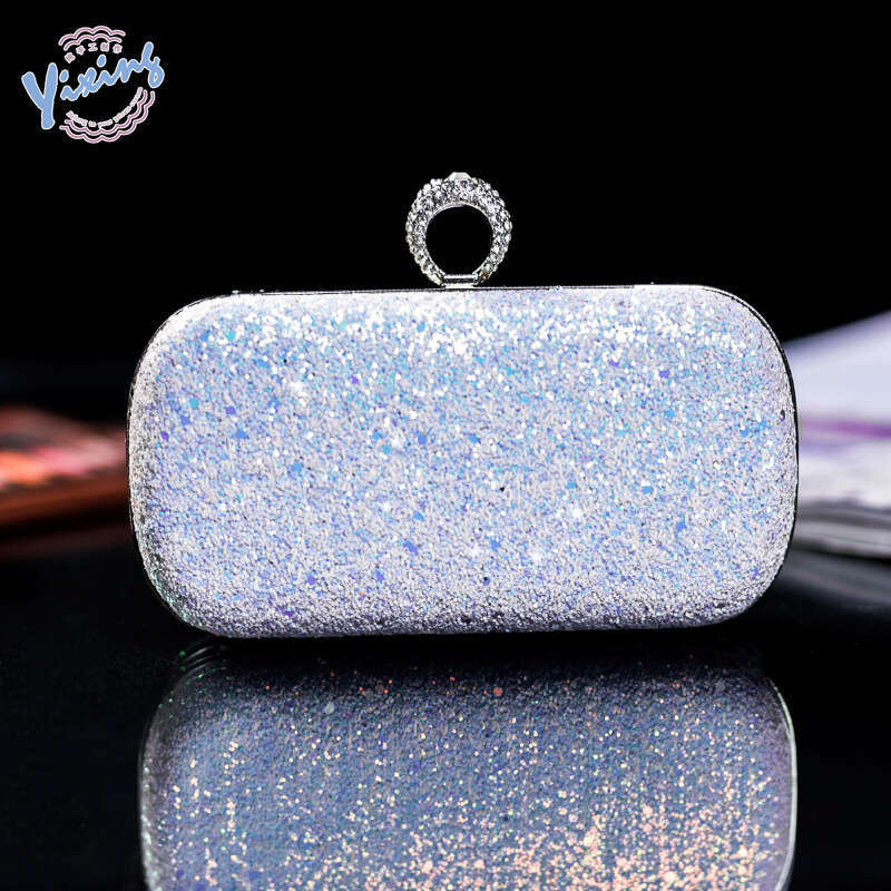 Dinner Bag Creative Sequin Dinner Versatile Ring Hand Clutch Women S Banquet Party Bag KQ