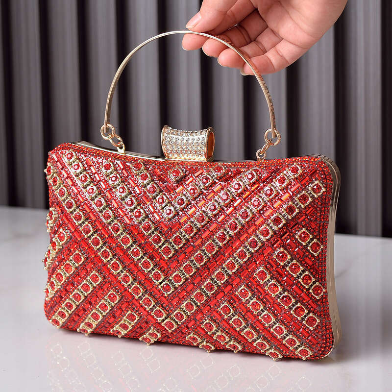 Dinner Bag Diamond Studded Colorful And Luxurious Banquet Fashionable Rhinestone Bag Women S Bag KQ