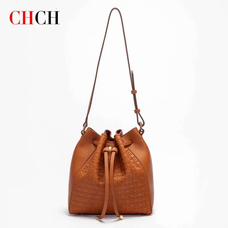 CHCH Women's Top Handbag Pink Drawstring Bucket Bag Graduation Gift