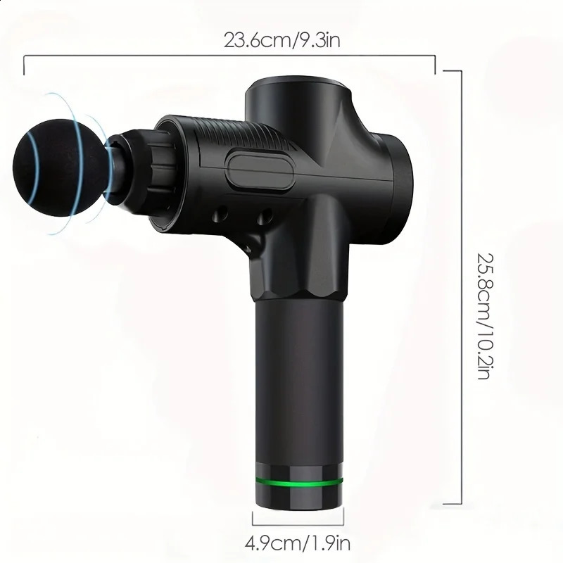 30 Level Massage Gun Fascia Deep Muscle Relax Body Neck Massager Electric Fitness Equipment Noise Reduction Male Female 250424