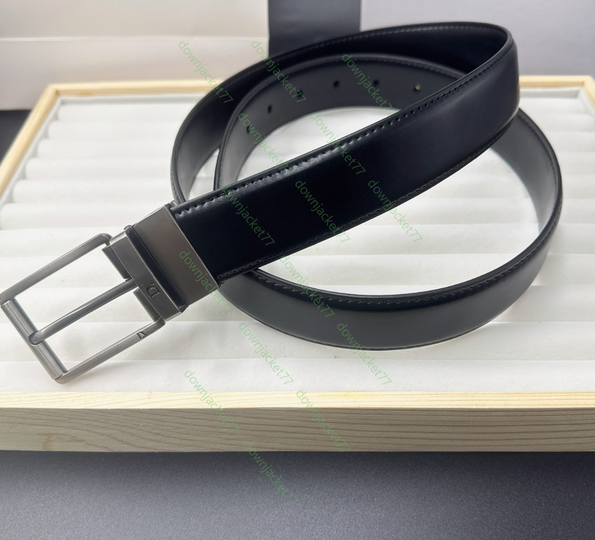 Belts Designer Men's Fashion Letter Luxury Famous Genuine Leather Belt Jeans Formal Cowskin Black Waist Strap 3.5 CM