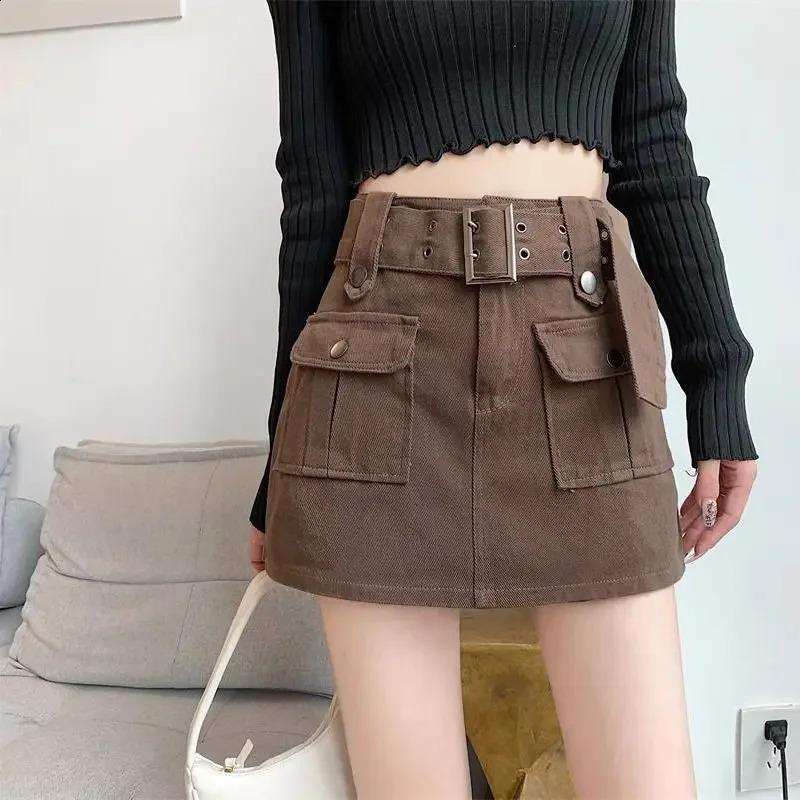 2025 Fashion Products High Waist SpringSummer Aline Street Clothing Cowboy Women 250417