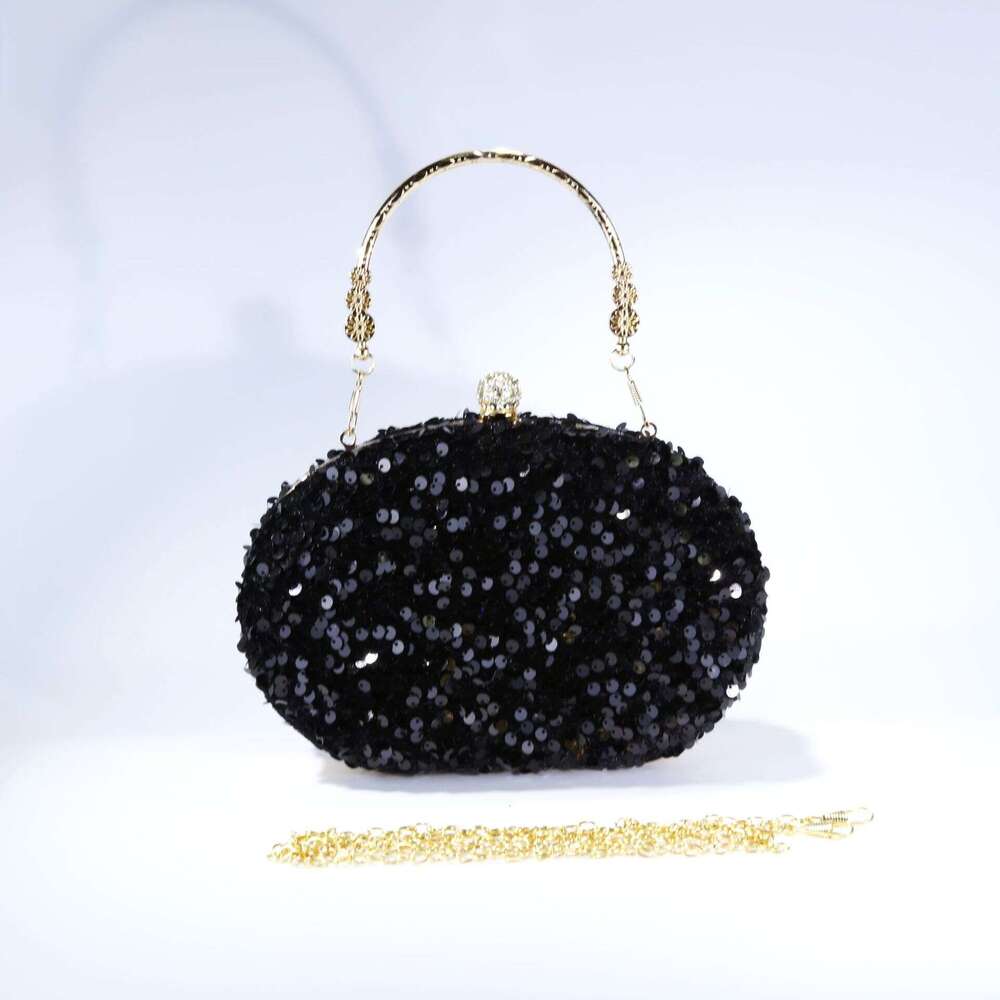 Light Luxury Sequin Dinner Bag, New High-End Hand-Held Dress, Fairy Crossbody Women's Small Bag