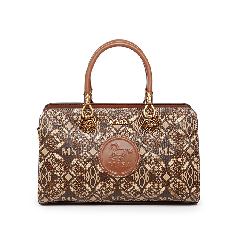 Light Luxury Women's Fashion Printed 2024 Autumn And Winter New Item Large Capacity Hand-Held Shoulder Crossbody Bag