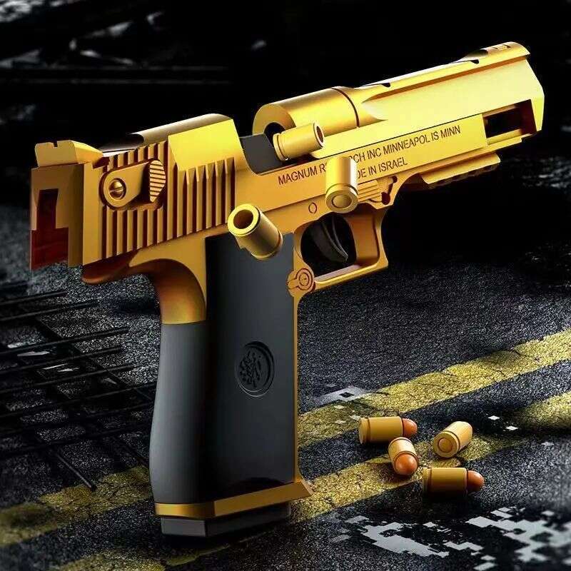 Mechanical Continuous Firing 2011 Sig17 Automatic Desert Eagle Toy Gun Shell Ejection Airsoft Pistol Soft Bullet Toy for Kids