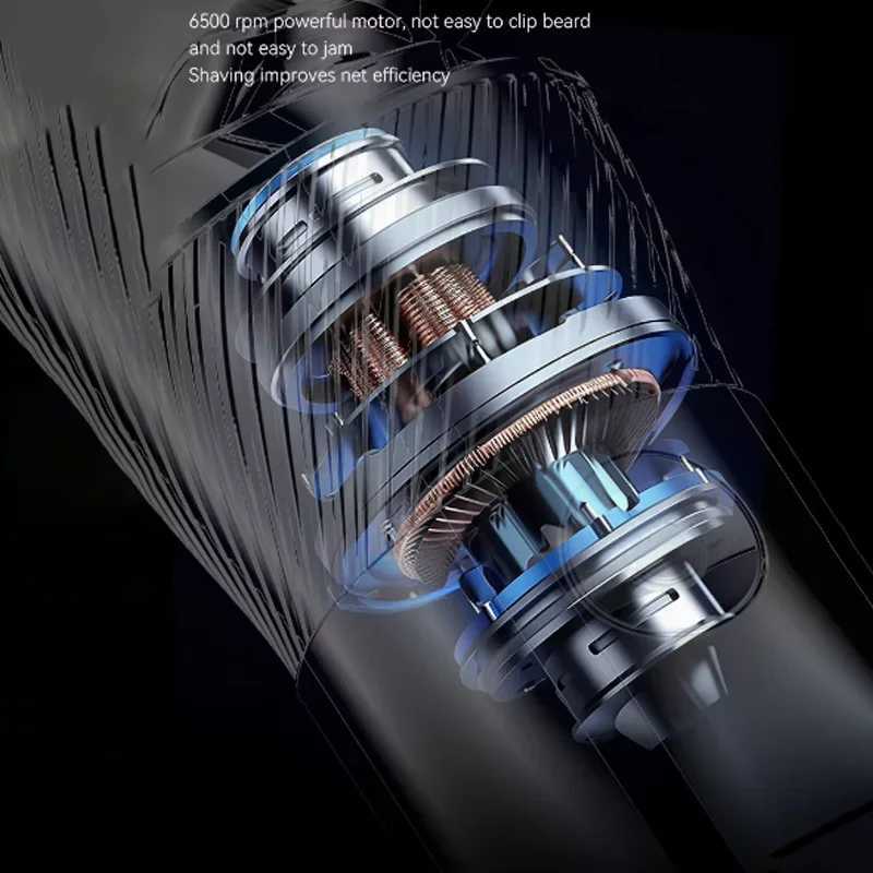 Kemei Professional Electric Shaver For Men Wet Dry Waterproof LCD Display Electric Razor Rechargeable Shaving Machine L251124