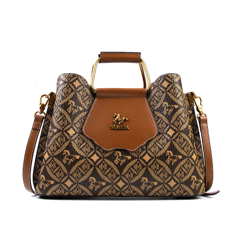 Massa Fashion Women S Autumn Winter New Style High End Niche Bucket Commuting Shoulder Hand Held Crossbody Tote Bag