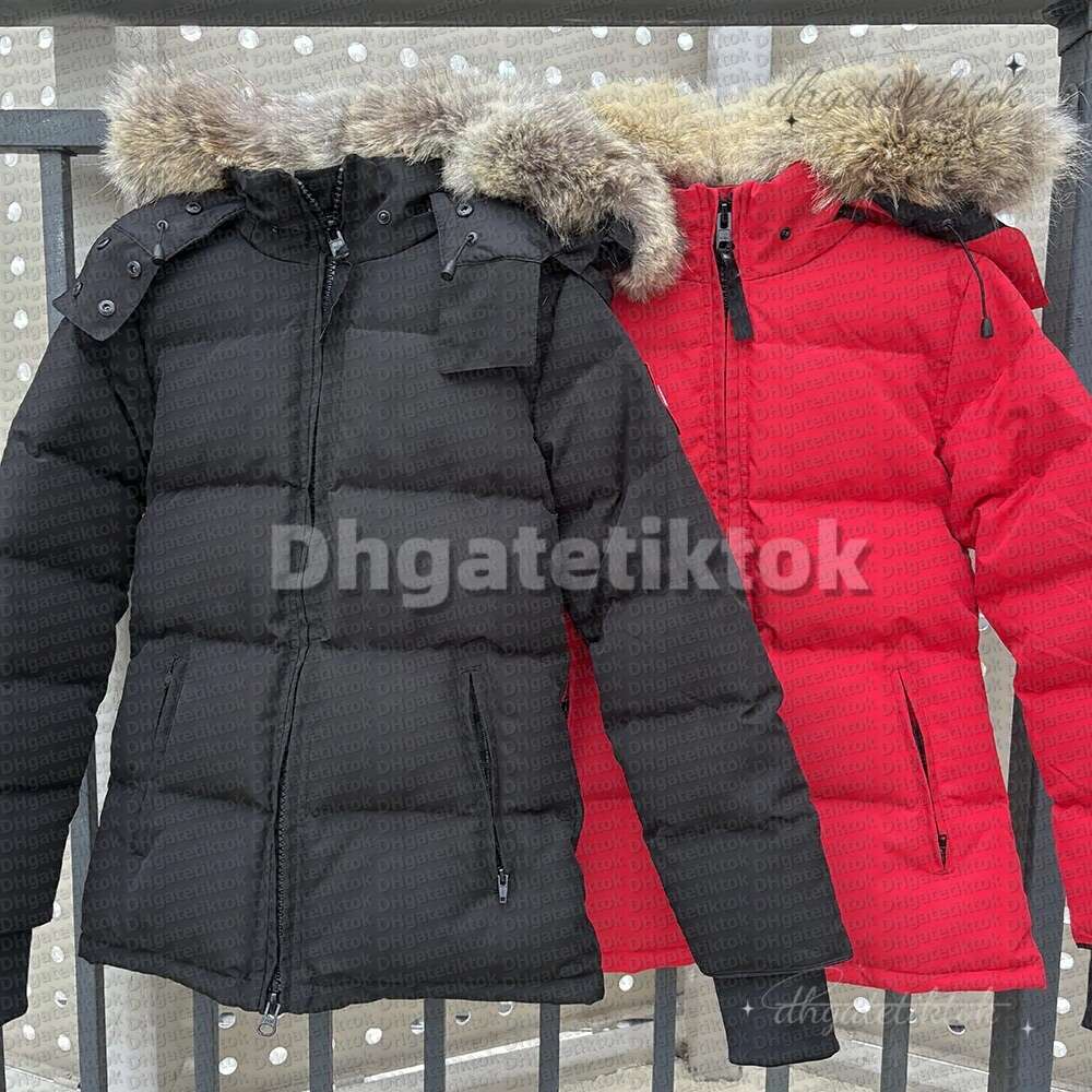 Women's Parkas Designer canada Down jackets Winter womens Real Coyote Fur Puffer doudoune Long Jackets Thick Warm Skin Hooded Coats Windproof Street Coats XS-2XL