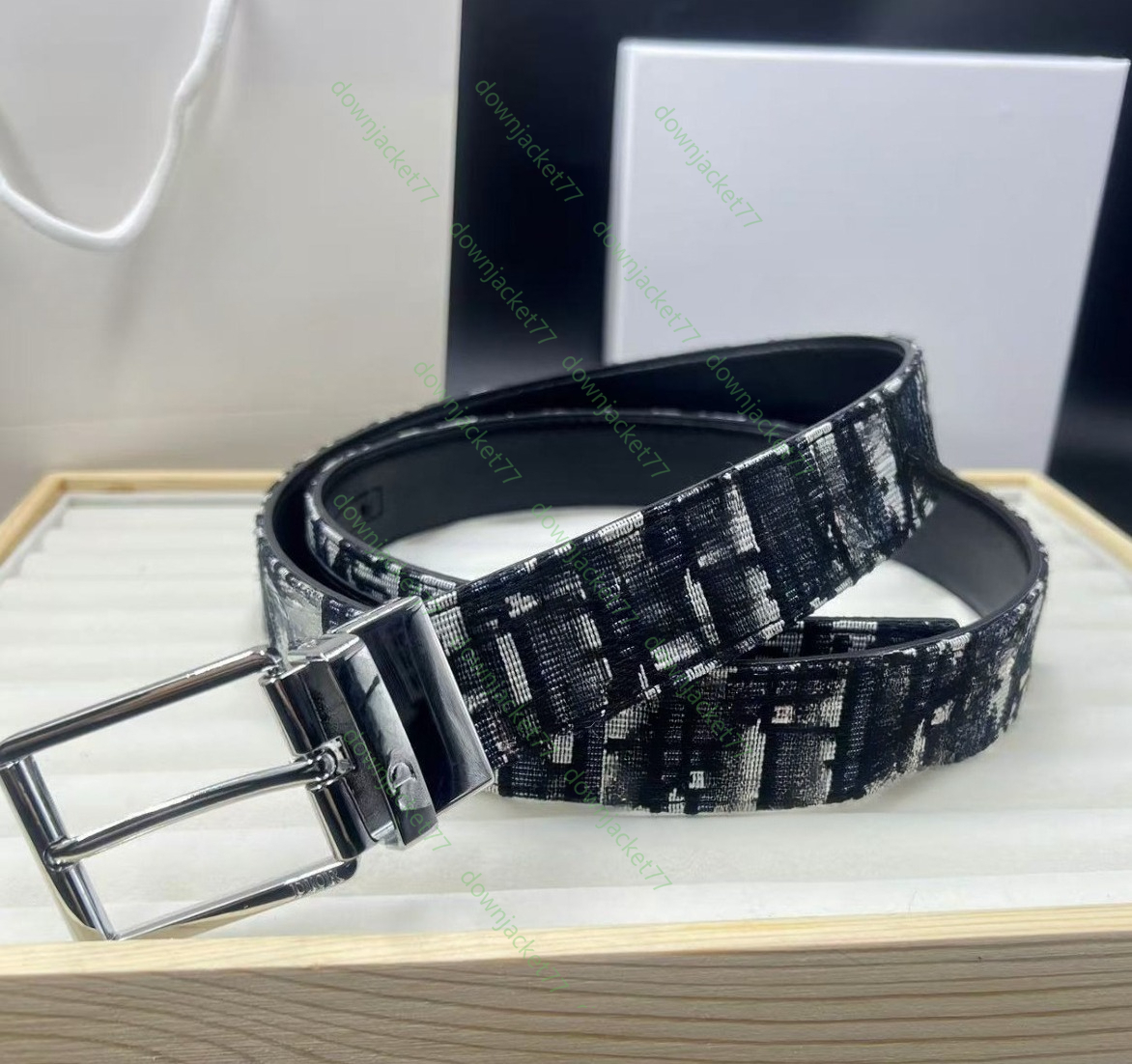 Belts Designer Men's Fashion Letter Luxury Famous Genuine Leather Belt Jeans Formal Cowskin Black Waist Strap 3.5 CM DD