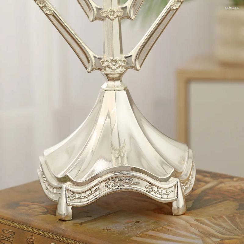 Candle Holders 9 Branches Holder Zinc Alloy Candelabrum Stands Hanukkah Menorah For Christmas Party Wedding Home Decor Gift H260310