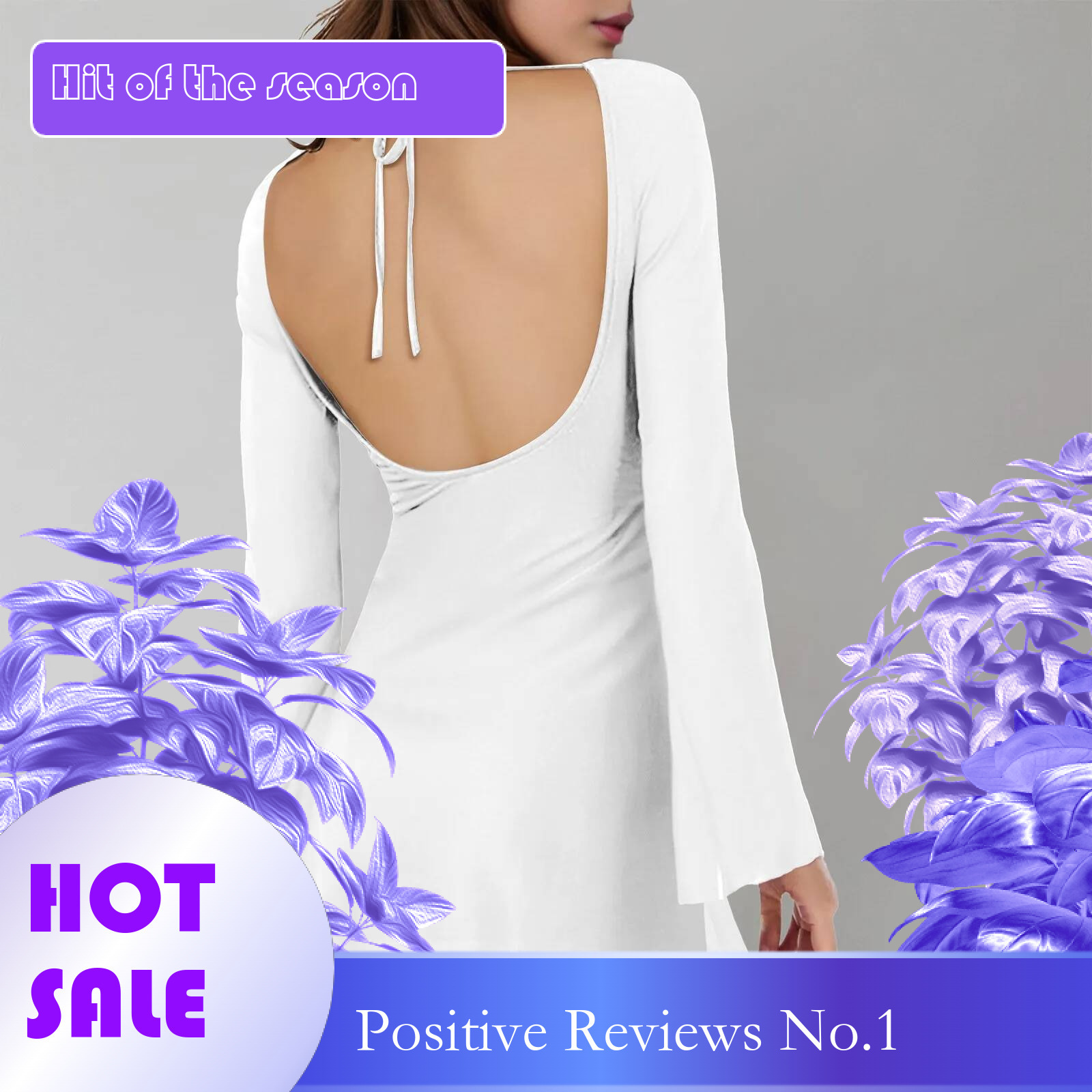 Dongdumaoyi Mesh Backless Fashion Dress For Women Sexy Long Sleeve Lace Up Slim Patchwork Bandage S Solid Dresses For Summer