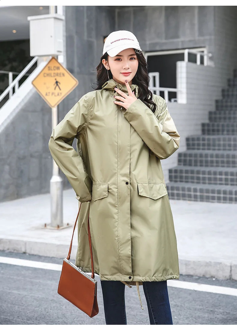 Rainstorm proof lightweight breathable fabric Fashion Japanese and Korean Japanese raincoat poncho 250421
