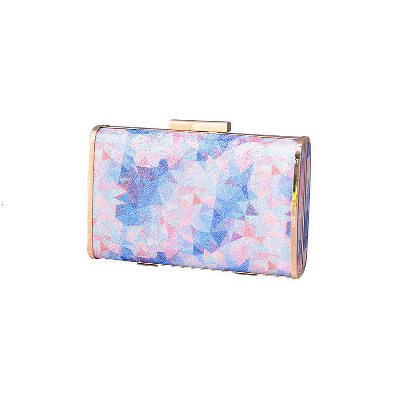Dinner Bag Rainbow Dinner Creative Hollow Out Banquet Colorful Small Square Female Bag KQ