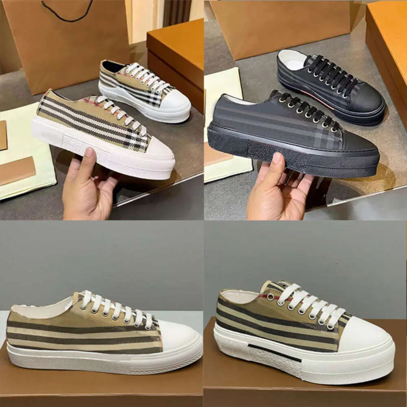Designer Sneakers Print Check Trainer Men Casual Shoes Platform Trainers Striped Sneaker Printed Lettering Plaid Vintage Shoe 288