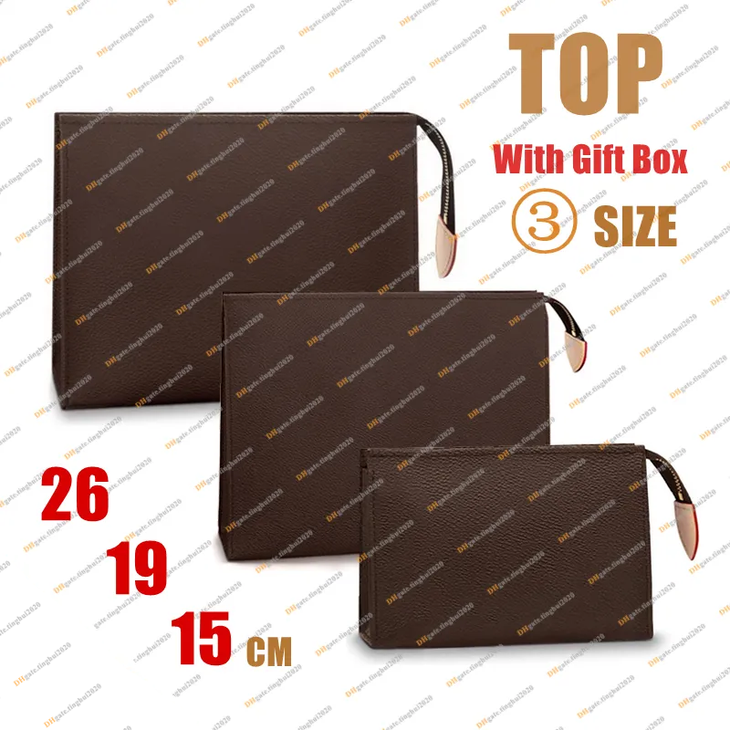 Ladies Designer Fashion Casual Toiletry Bag Toiletries Pouch 26/19/15cm Top Mirror Quality Cosmetic Bags Storage Handbag Wallet Coin Purse M47546 M47542 M47544