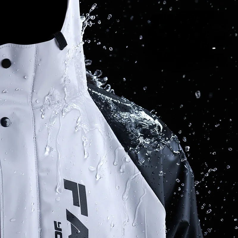 2025 Fashion Raincoat Rain Pants Set Split Men and Women Hiking Takeaway Rider Rainproof Motorcycle Raincoat 250421
