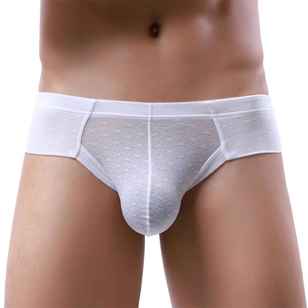 New Arrival Sexy Mens Underwear Ice Silk Underwear Mens Low Waist Underwear Cool Breathable Mens Underwear Z250424