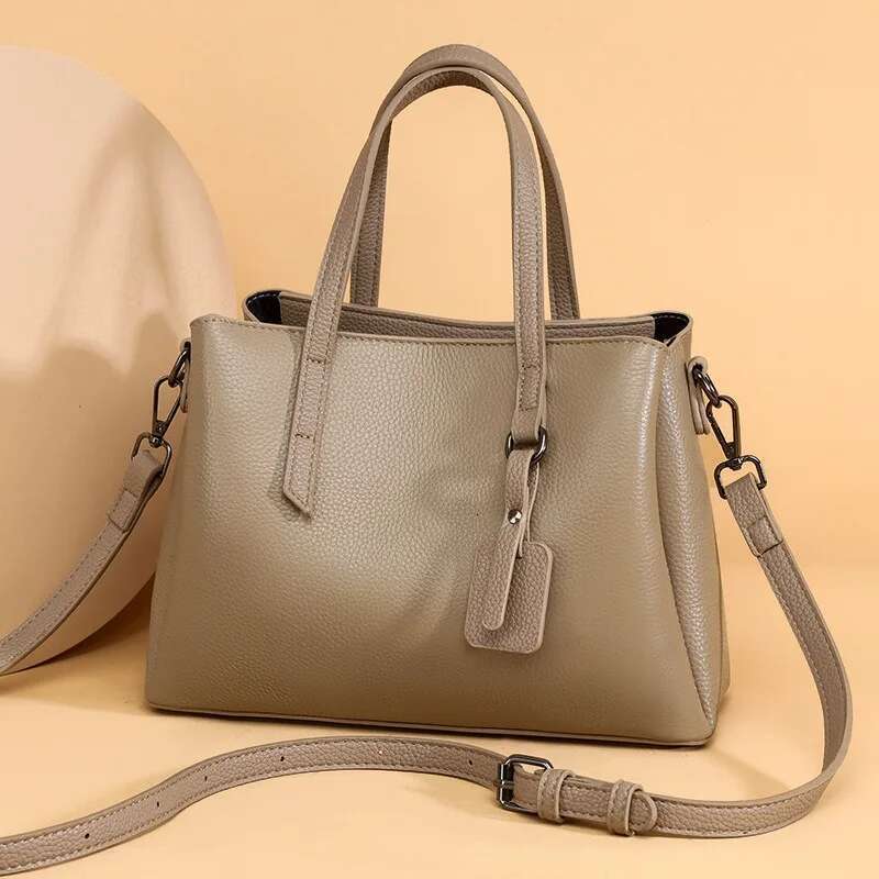 Designer Bag Cowhide Small Square Shoulder Premium Versatile Commuter Underarm Messenger Genuine Leather Women's Bag Purse