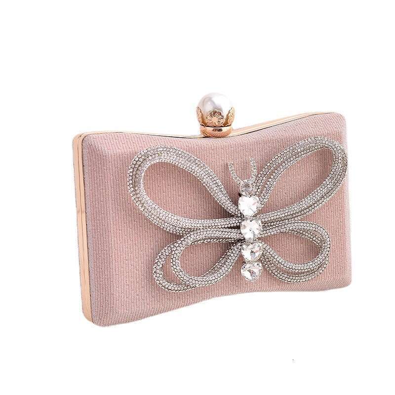 Dinner Bag Black Versatile Style Dress Bow Banquet Handheld Oblique Straddle Bag Chaozhou KQ