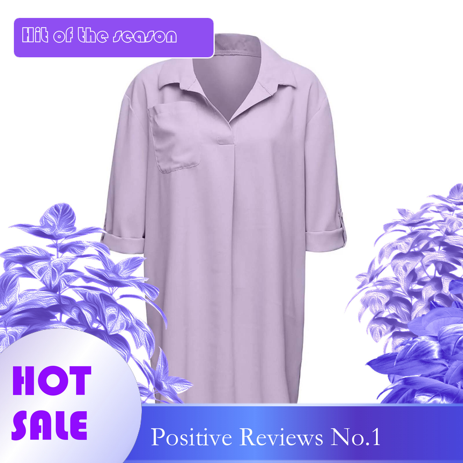 Dongdumaoyi Beach Casual Purple Shirt Dress For Women Elegant Ladies Plus Size Blouse And Irregular Buttons Shirts Top Summer